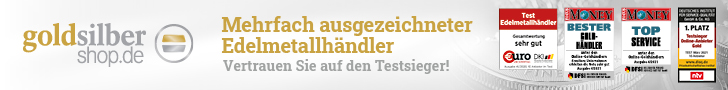 GoldSilberShop - mehrfach ausgezeichneter Edelmetallhändler