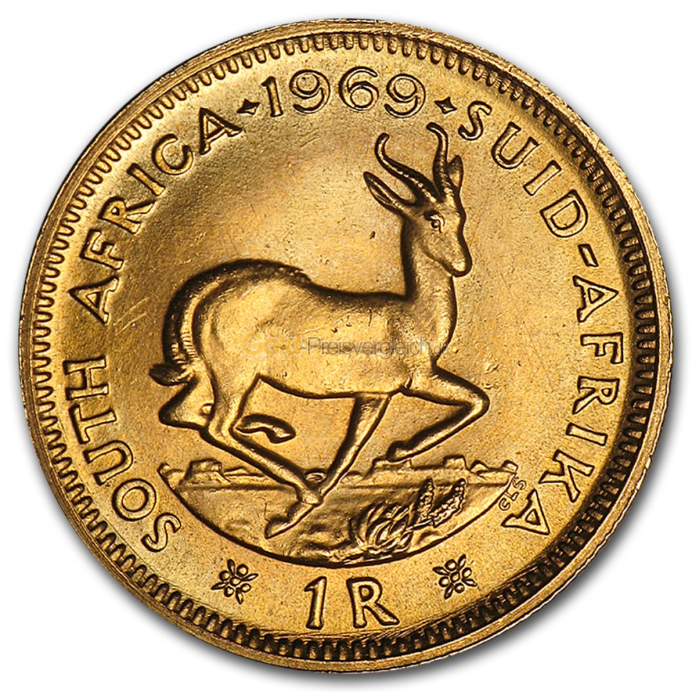 Rand Gold Preisvergleich: Goldmünzen günstig kaufen