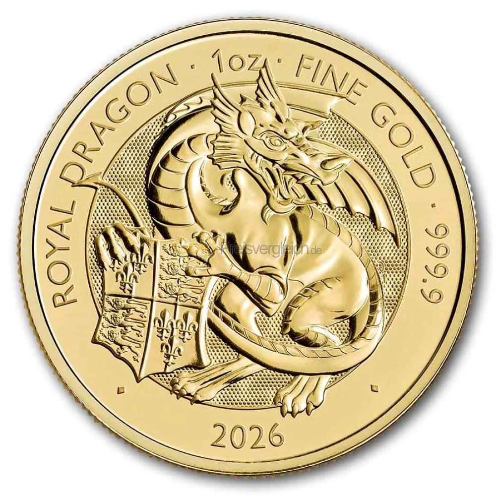 Royal Tudor Beasts Goldmünzen kaufen - Preisvergleich