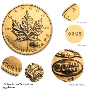 Maple Leaf Gold Revers 1999