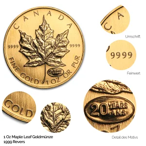 Maple Leaf Gold Revers 1999