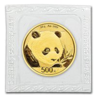 China Panda Gold in Folie