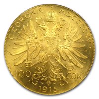 Nachprägung 100 Kronen Goldmünze Avers