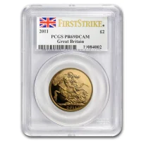 Double Sovereign von 2011 im PCGS Slab