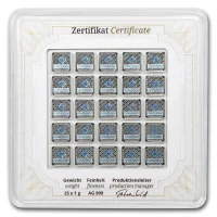 Multicard 25 x 1g Silber Tafelbarren kaufen