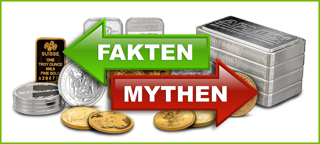 Sechs häufige Mythen und Fakten über Edelmetalle