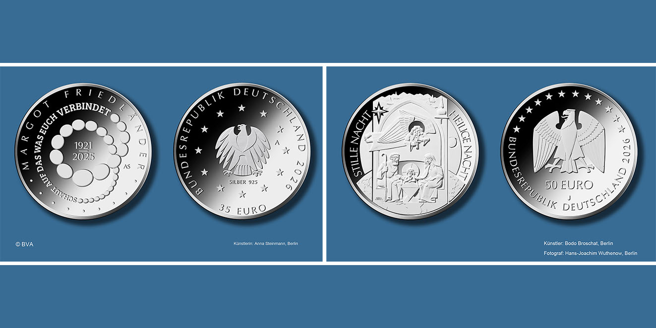 Münze Deutschland passt Feingehalte bei Silbermünzen an