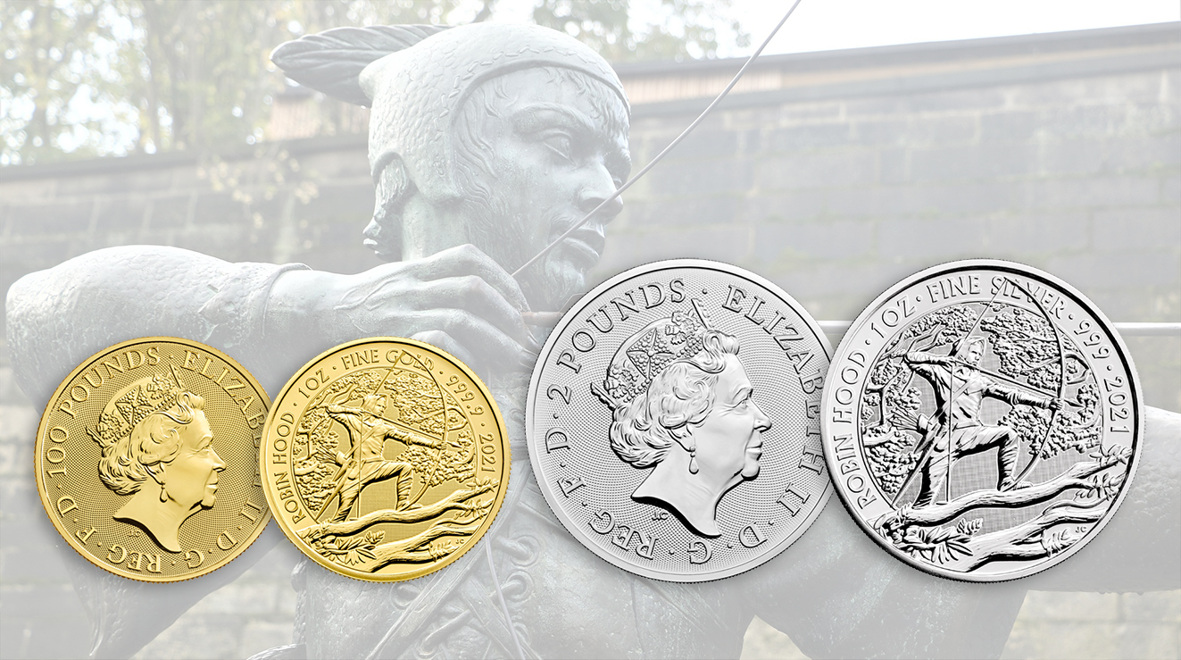 Neue Münzserie aus England Myths and Legends in Gold und Silber