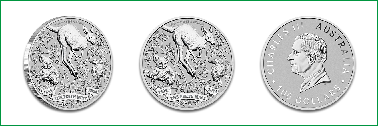 The Perth Mint’s 125th Anniversary 2024 als Platinmünze zu 1 oz, 999,5/1000