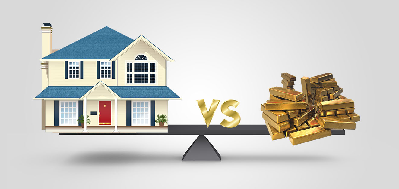 Lieber in Immobilien oder in Edelmetalle investieren?