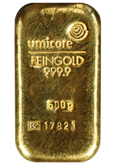 Goldbarren 500g Goldbarren